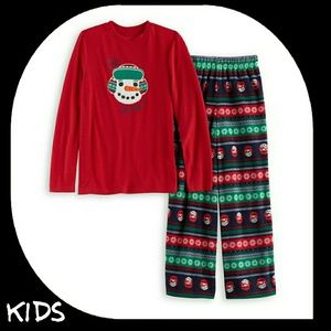 "OH SNOW" 3T Toddler Winter Snowman Pajamas